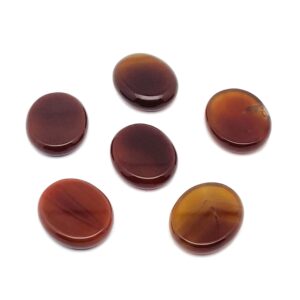 Carnelian Flat Disk - Slab Natural Stone – Flat Stone - Worry Stone - Healing Crystals – 30x25x7 - Fl1086