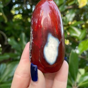 Carnelian Free Form, Carnelian Freeform, Blue Carnelian