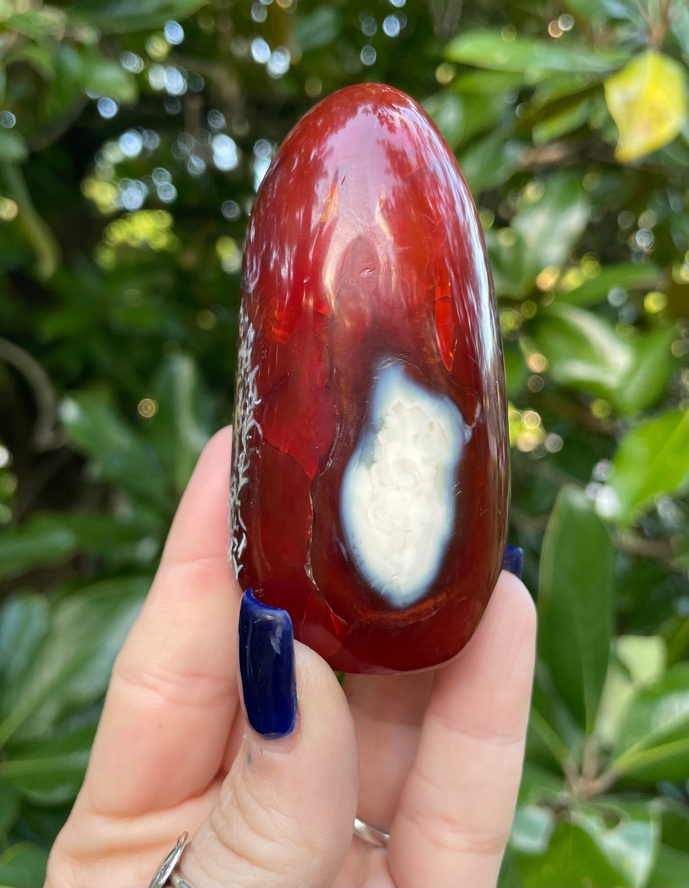 Carnelian Free Form, Carnelian Freeform, Blue Carnelian