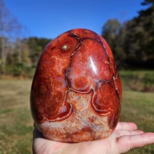 Carnelian Freeform Sculpture ~ Madagascar ~ 4.5" x 4 x 3.2" ~ 3 Pounds 2.5 Ounce