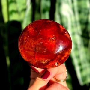 Large Carnelian crystal palm stone - for Creative Energy & Passion- Sacral Chakra crystal - Carnelian crystal