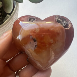 Large Carnelian Heart, Grounding Crystal