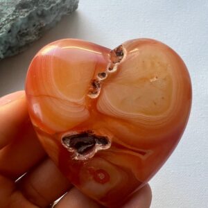 Large Carnelian Heart, Grounding Crystal (5.5cm)