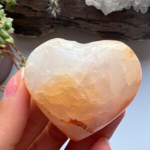 Large Carnelian Heart, Grounding Crystal