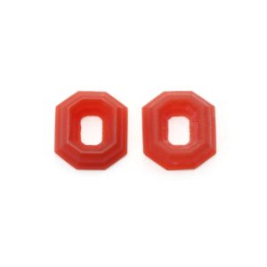 Carnelian Octagon Carving Loose Gemstone, 19x21 Mm, Carnelian Jewelry Making Carving Gemstone, Carnelian Carving, Pair ( 2 Pieces )