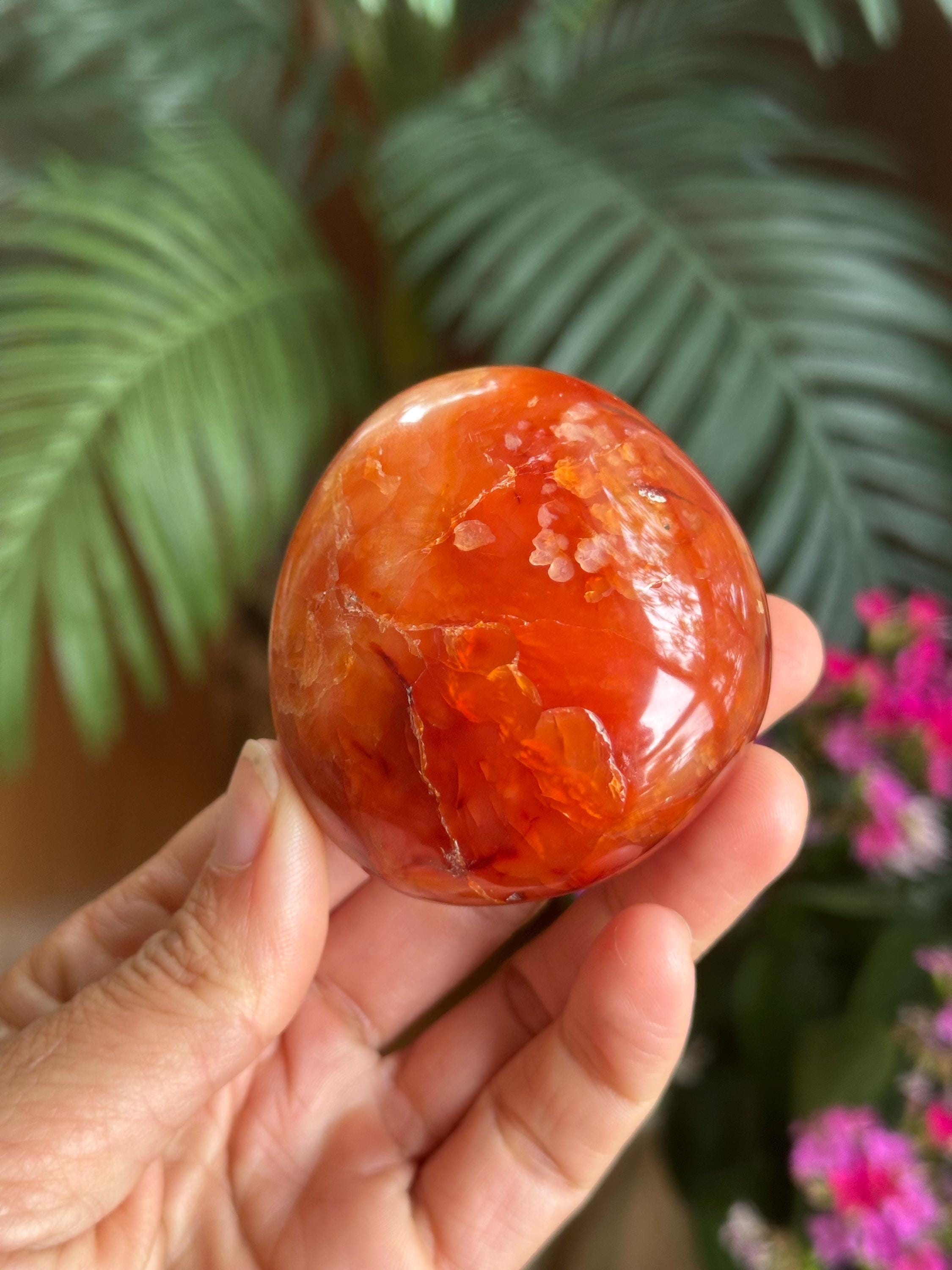 Carnelian Palm Stone
