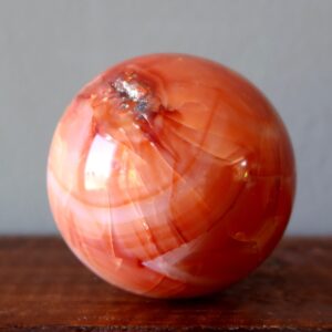 Carnelian Sphere Fire Passion Orange Crystal Ball