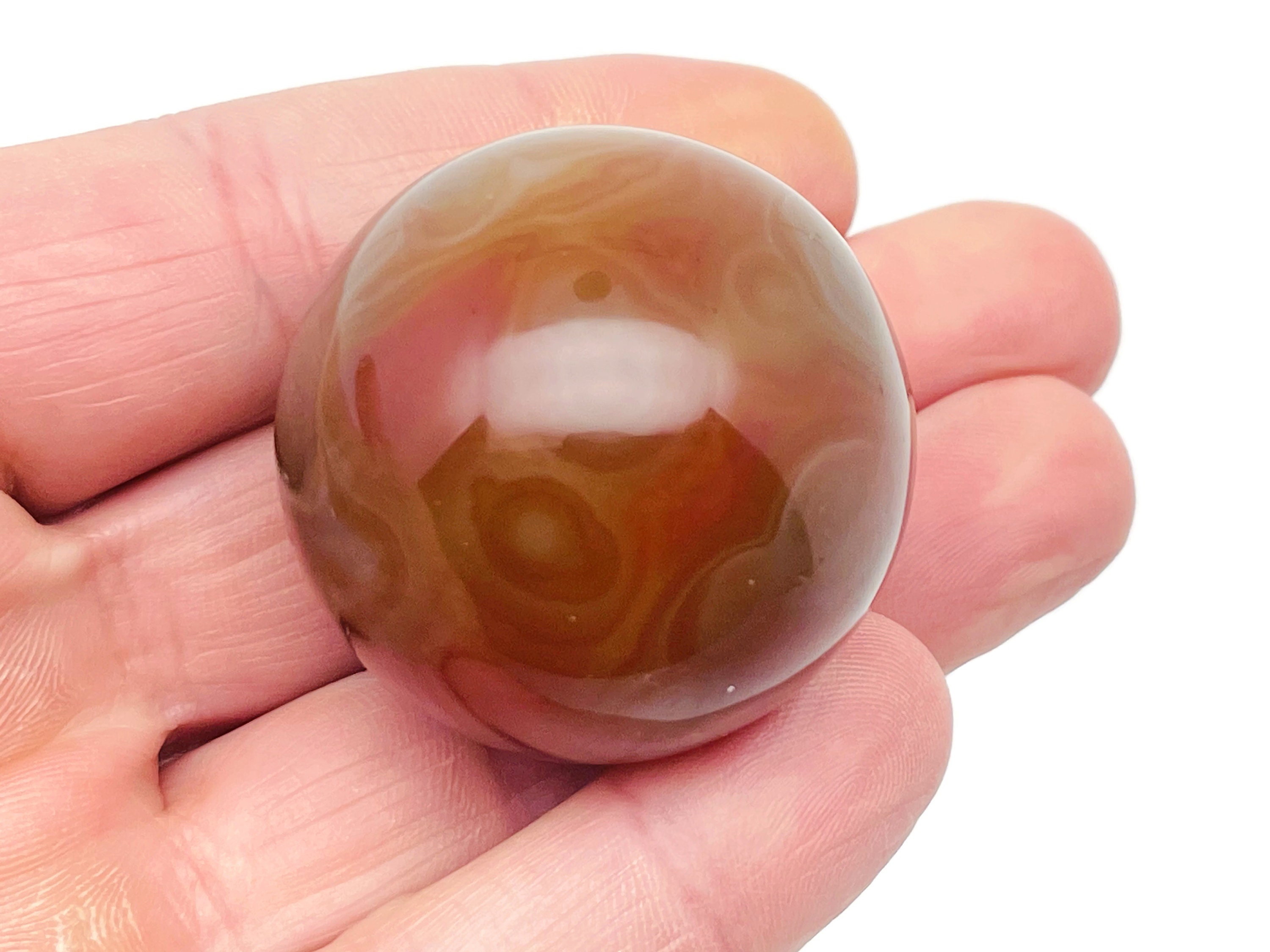 Carnelian Sphere Stone A++ – Crystal Ball - Healing Crystal Stones – Crystal Décor – 40-50mm - Ba1011