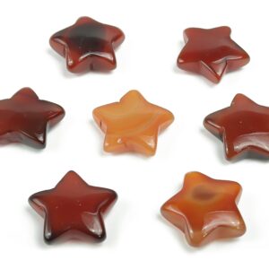 Carnelian Star Gemstone – Star Carving Star –natural Stone – Healing Crystal – 3cm – St1033