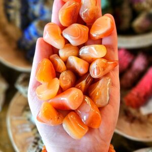 Carnelian Banded Tumbled Stone, One, Large, Gemstone,  Feng Shui, Reiki, Crystal Healing, Rock Hound, Reiki, Crystal Healing, Chakra Stone