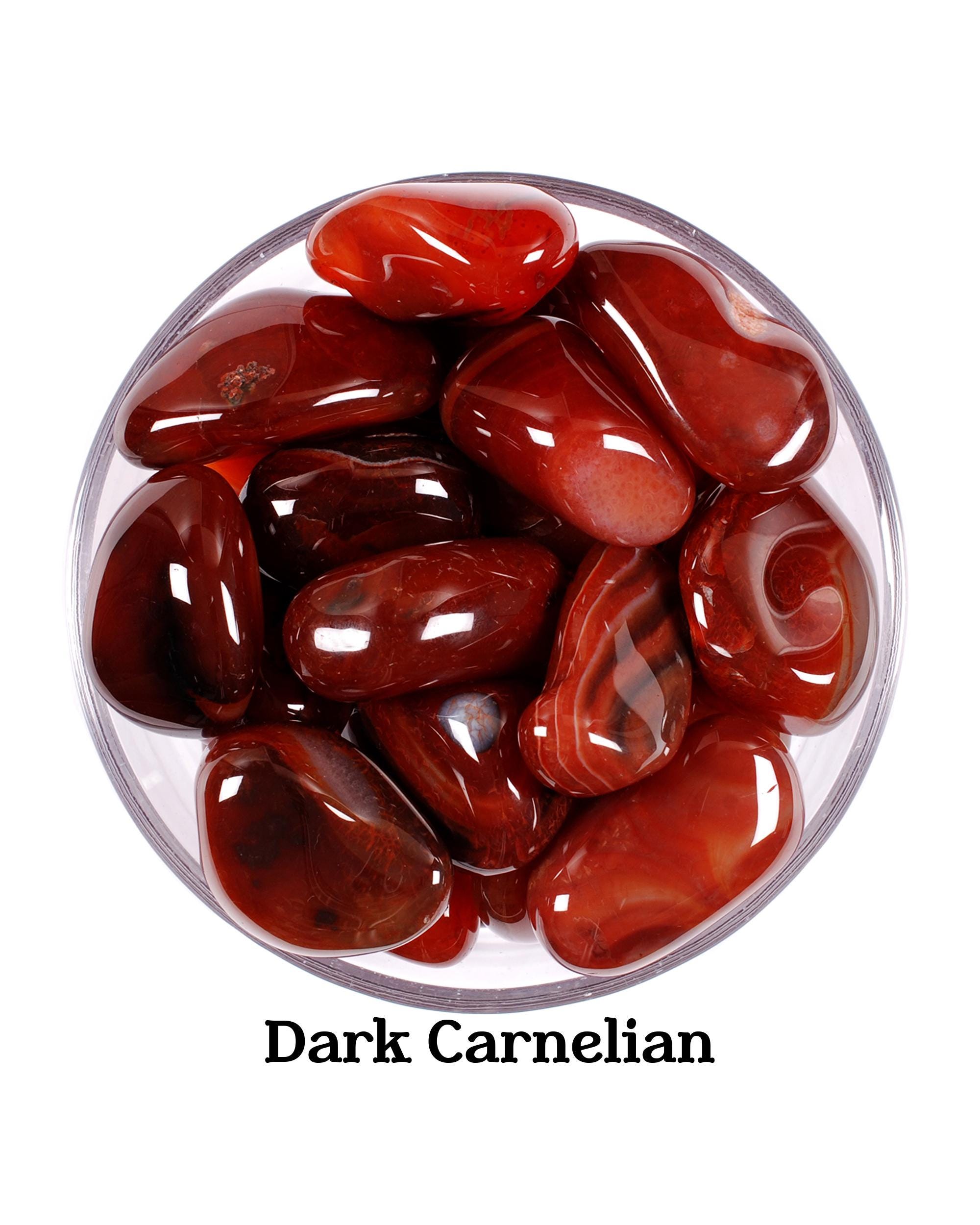 Dark Carnelian Tumbled Stone, Natural Gemstone, Healing Crystal, Motivation, Courage And Passion Crystal, Gift For Aries Taurus