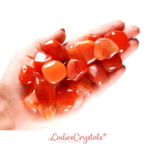 Malawi Carnelian Tumbled Stone, Natural African Vitality, Altar Ritual Gem