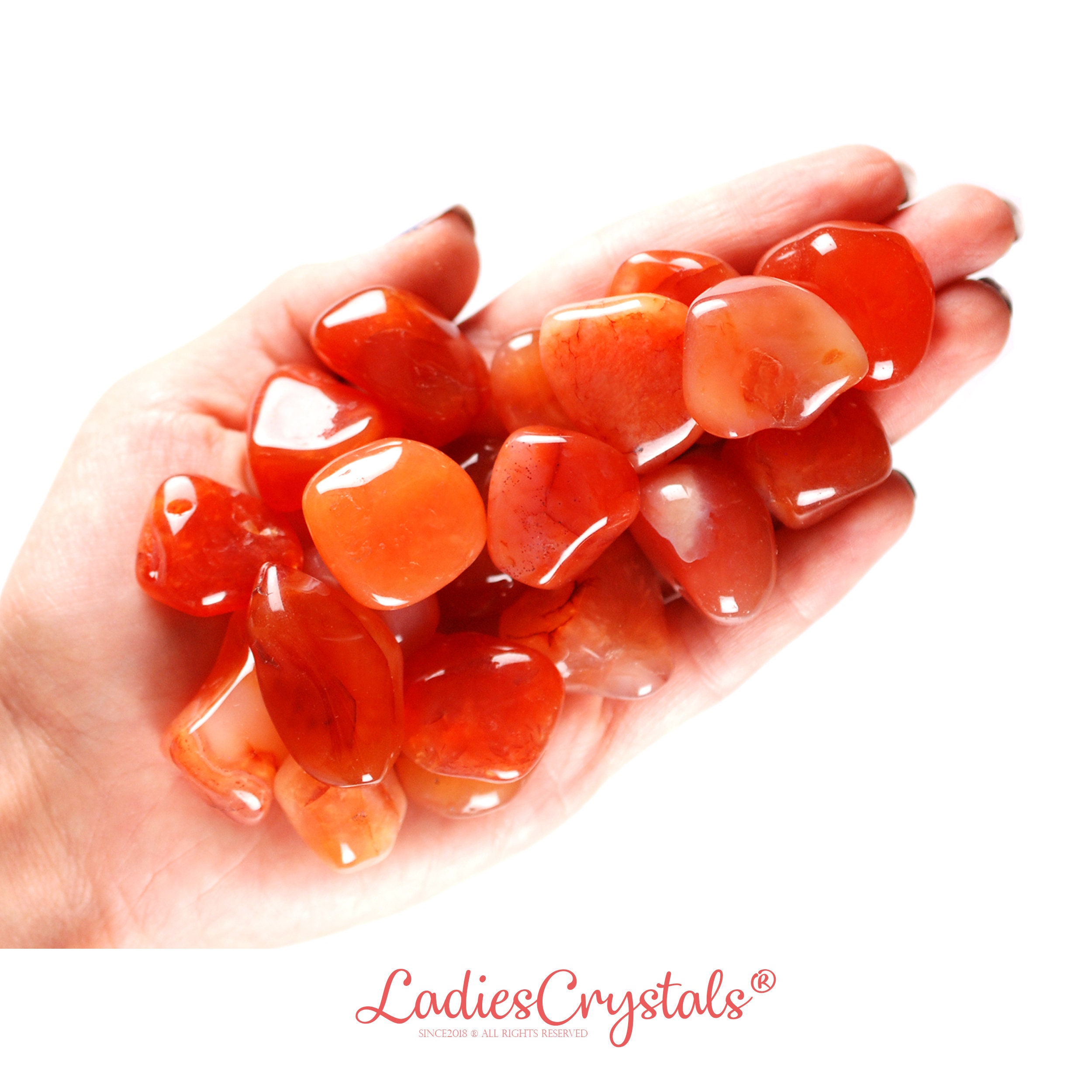 Malawi Carnelian Tumbled Stone, Natural African Vitality, Altar Ritual Gem
