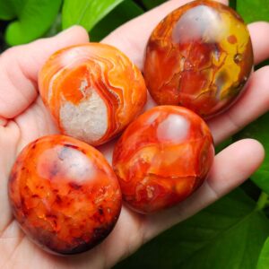 Carnelian Palm Stone - Carnelian Polished - Tumbled Carnelian - Aa Madagascar Carnelian - Carnelian Stone - Carnelian Crystal - Polished