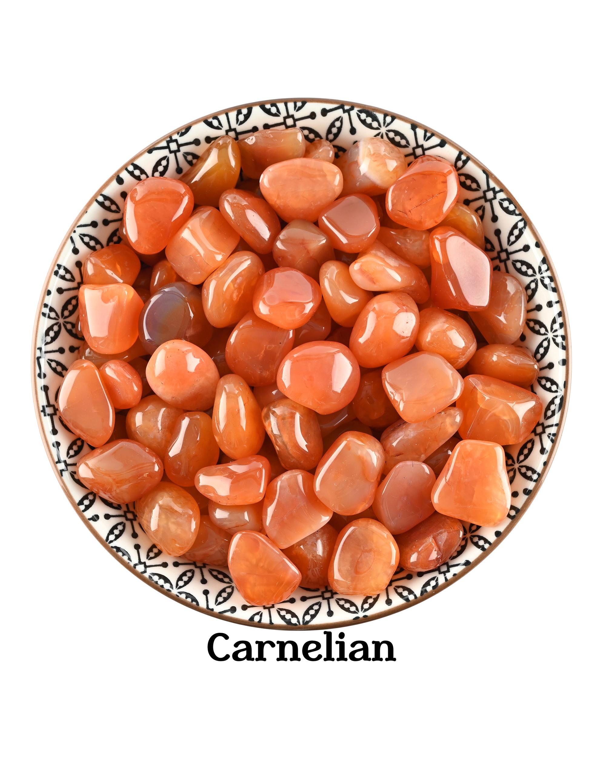 Set Of 10 Carnelian Tumbled Stones, Bulk Crystal Gift, Natural Red Orange Healing Gemstones Set Of 10 Carnelian Tumbled Stones, Bulk Crystal Gift, Natural Red Orange Healing Gemstones