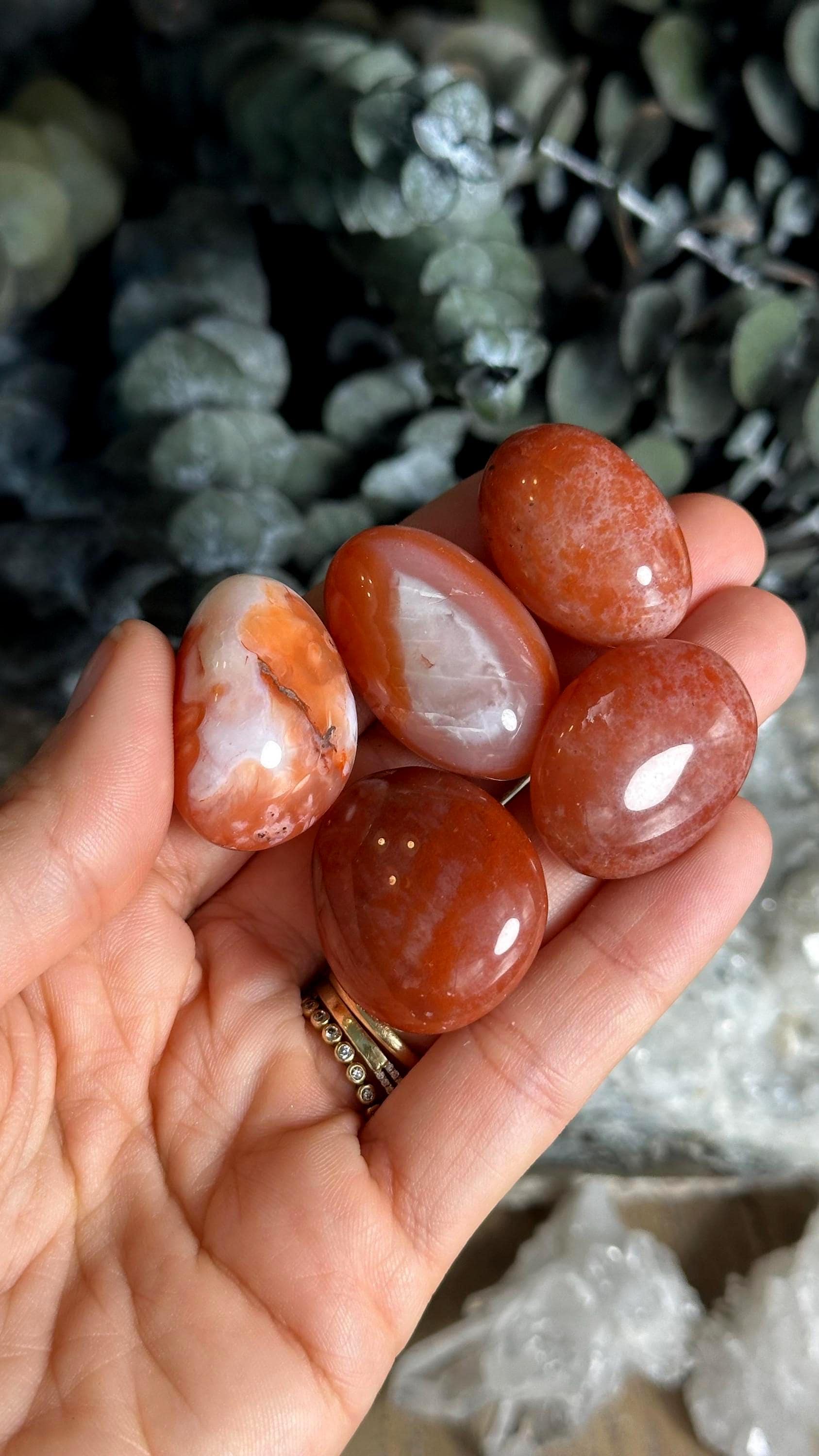 Tumbled Carnelian Stone, Sacral Chakra Crystal