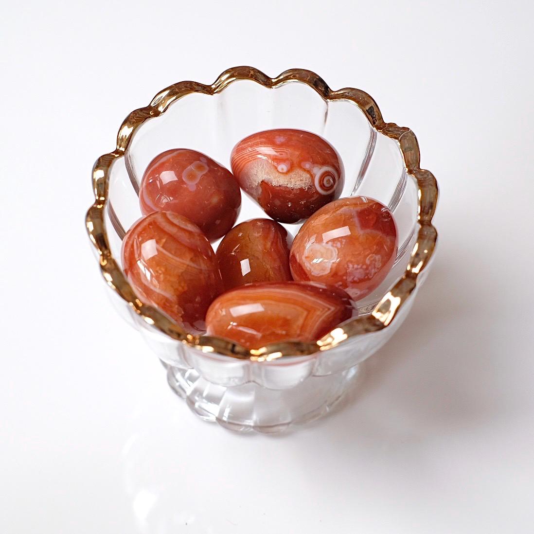 You Choose! Banded Carnelian Tumble | Carnelian Crystal Tumbles
