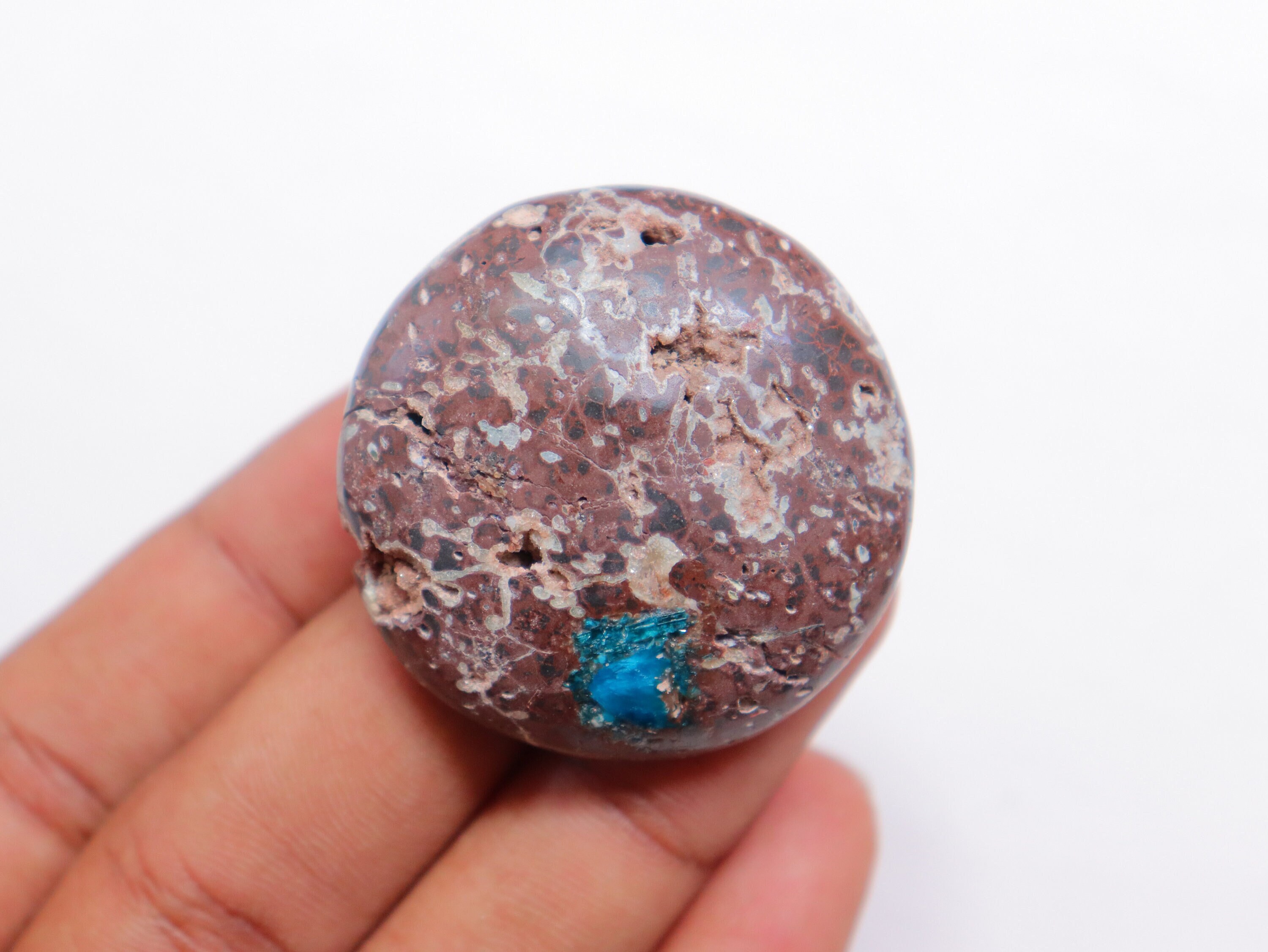 Big Size Cavansite Cabochon, Natural Cavansite Cabochon Cavansite Crystal Cabochon, Wire Wrapping, Jewelry Making, Cavansite Cab For Jewelry