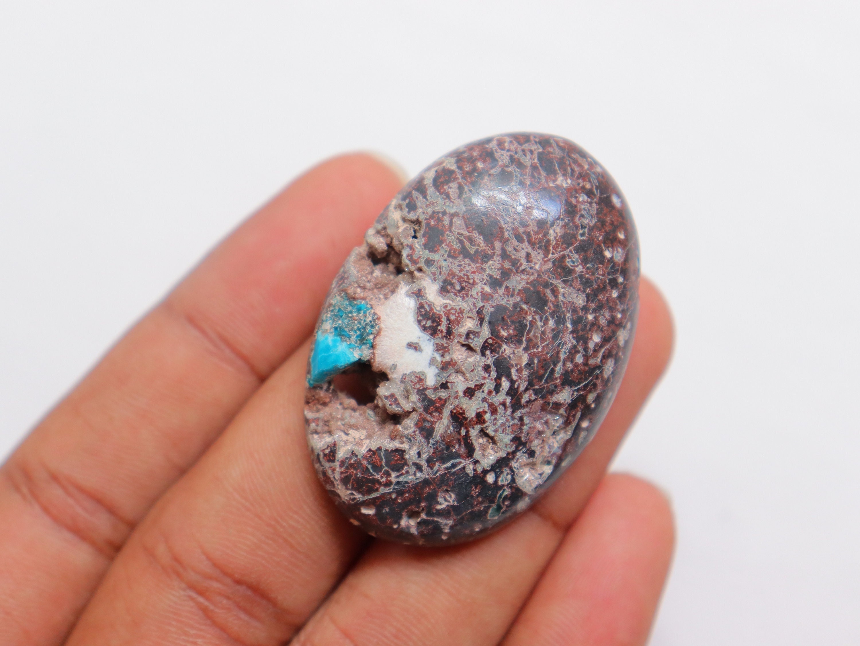 Big Size Cavansite Cabochon, Natural Cavansite Cabochon Cavansite Crystal Cabochon, Wire Wrapping, Jewelry Making, Cavansite Cab For Jewelry