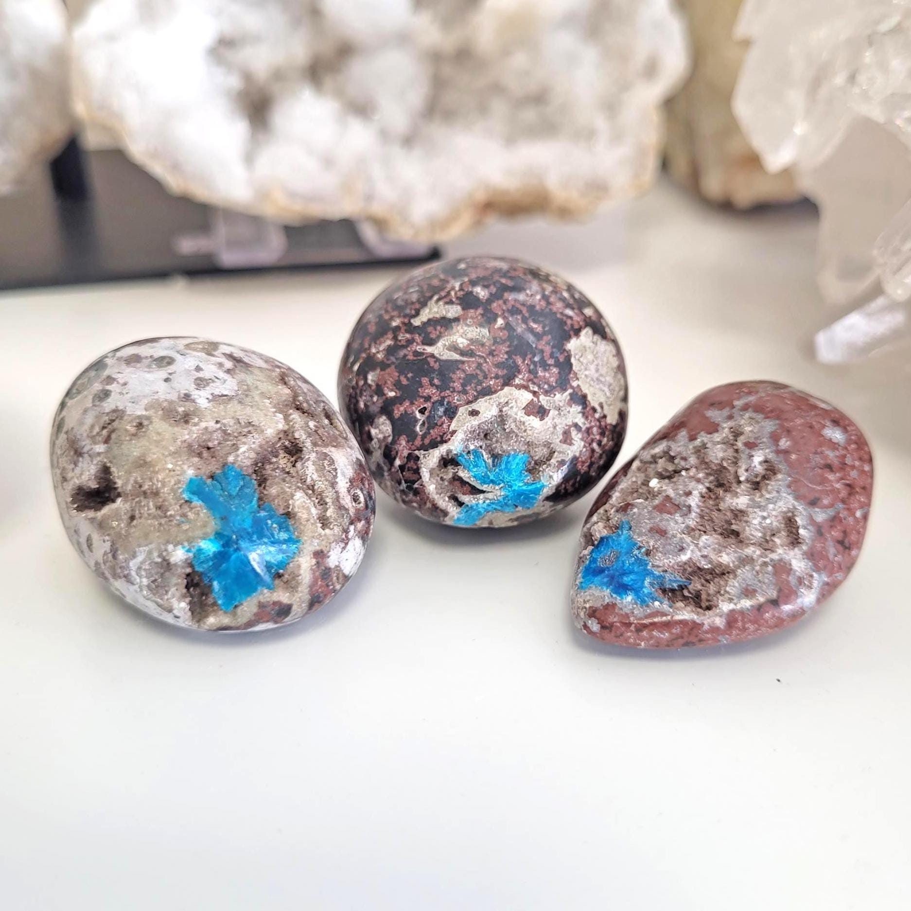 Cavansite Crystal Specimen • Ethically Sourced
