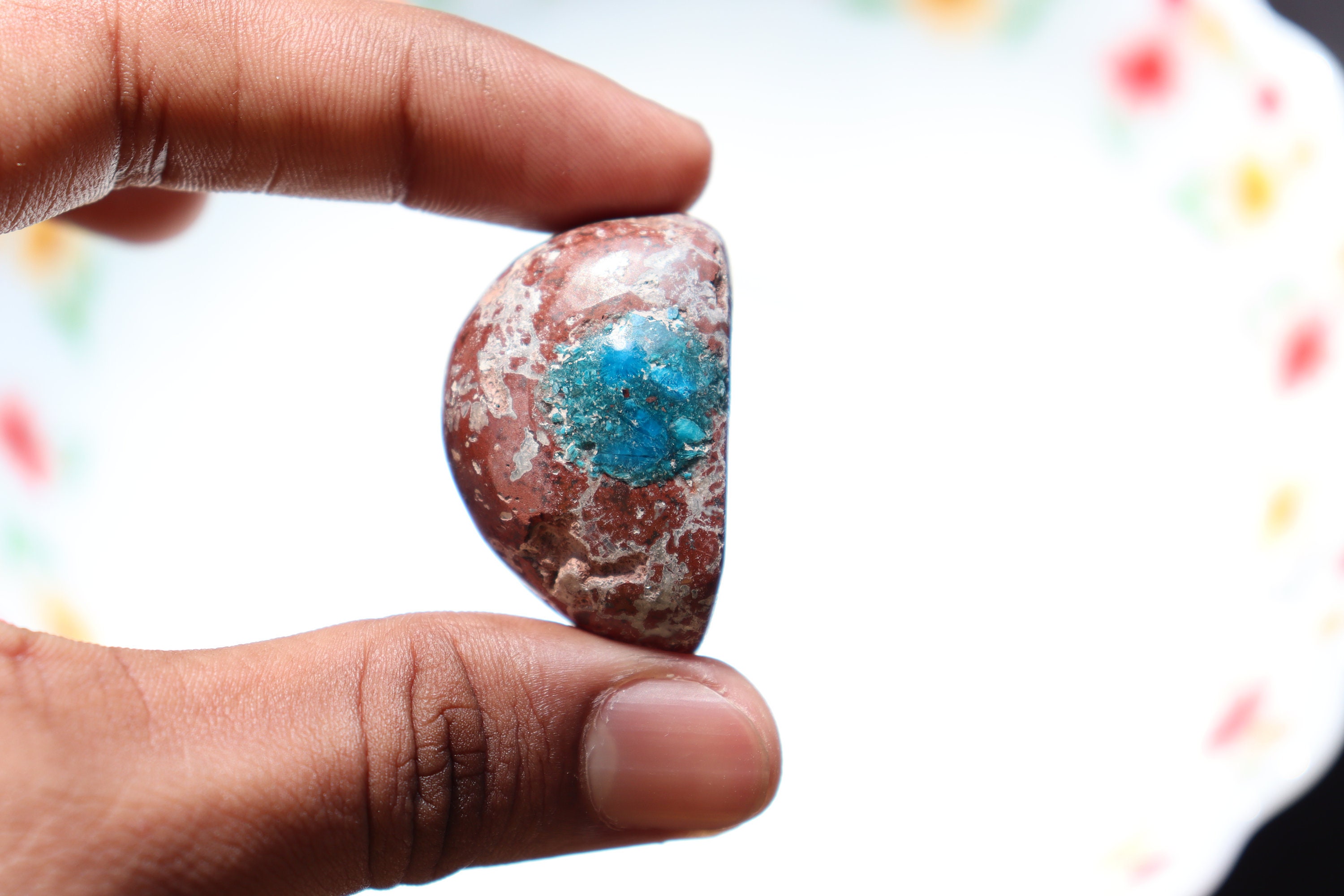 A++ Grade Beautiful Natural Cavensite Tumble,beautiful Egg Cavensite, Cavansite Stone,cavansite Gemstone,cavansite Gemstone Cavansite India