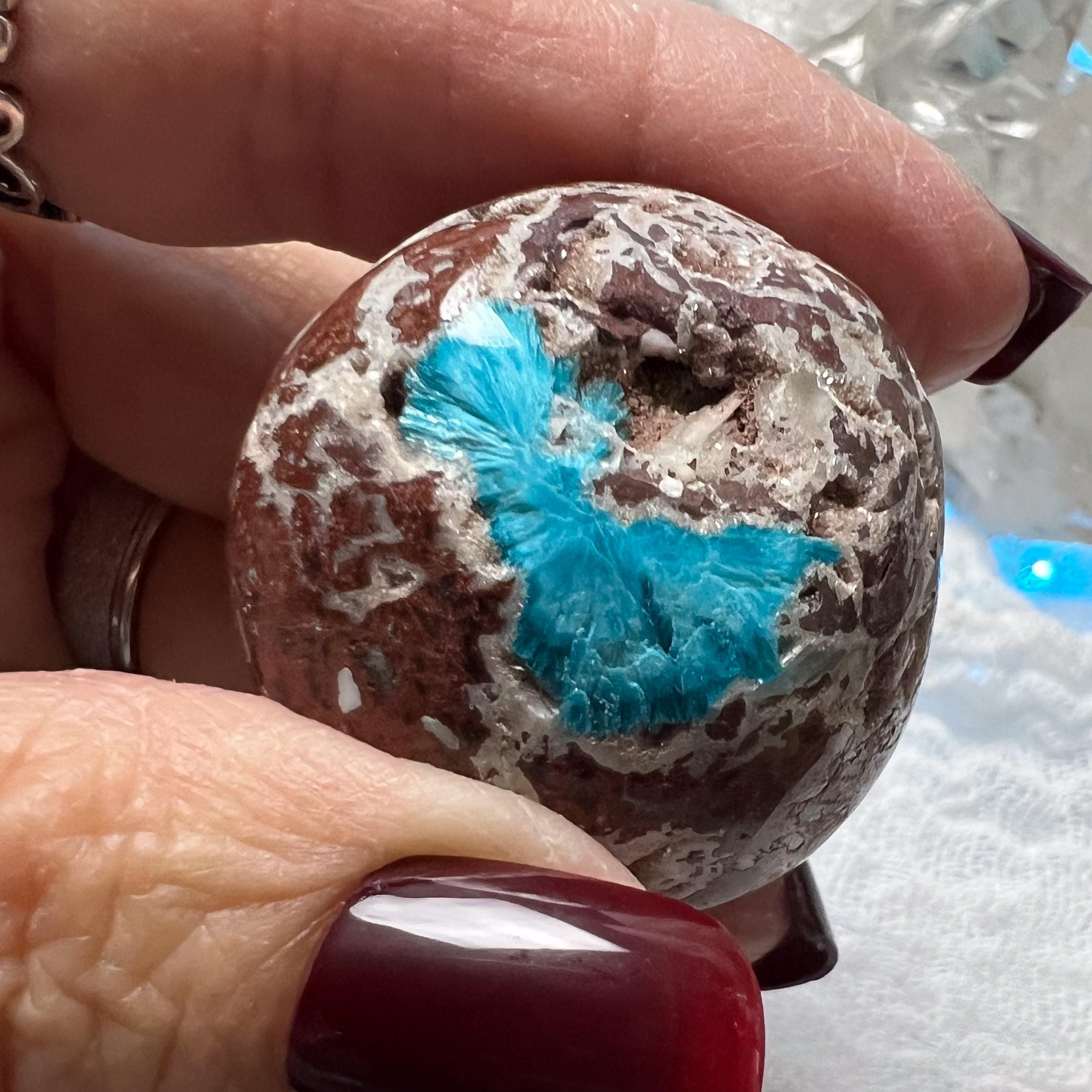 Natural Tumbled Cavansite - The Stone For Inner Knowledge