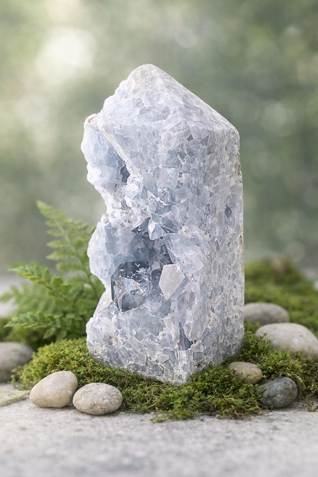 Celestite Crystal Cluster Tower 600-700g