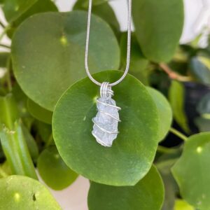 Wire Wrapped Crystal Necklace | Celestite | Crystal Necklace | Necklace | Pendant | Celestite Necklace Wire Wrapped Crystal Necklace | Celestite | Crystal Necklace | Necklace | Pendant | Celestite Necklace