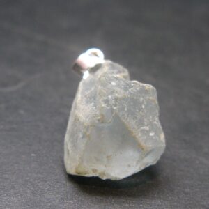 Natural Blue Celestite Celestine 925 Silver Pendant From Madagascar - 0.9" - 6.07 Grams Natural Blue Celestite Celestine 925 Silver Pendant From Madagascar - 0.9" - 6.07 Grams