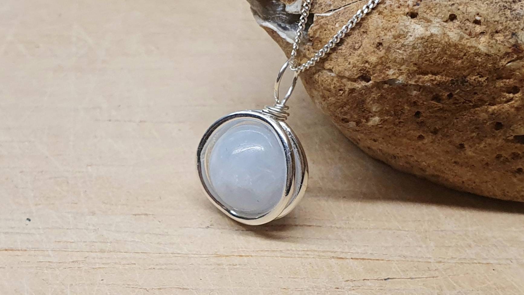 Rare Celestite Pendant Necklace. Crystal Reiki Jewelry Uk. Minimalist Celestine Pendant. 925 Sterling Silver. Empowered Crystals. Rare Celestite Pendant Necklace. Crystal Reiki Jewelry Uk. Minimalist Celestine Pendant. 925 Sterling Silver. Empowered Crystals.