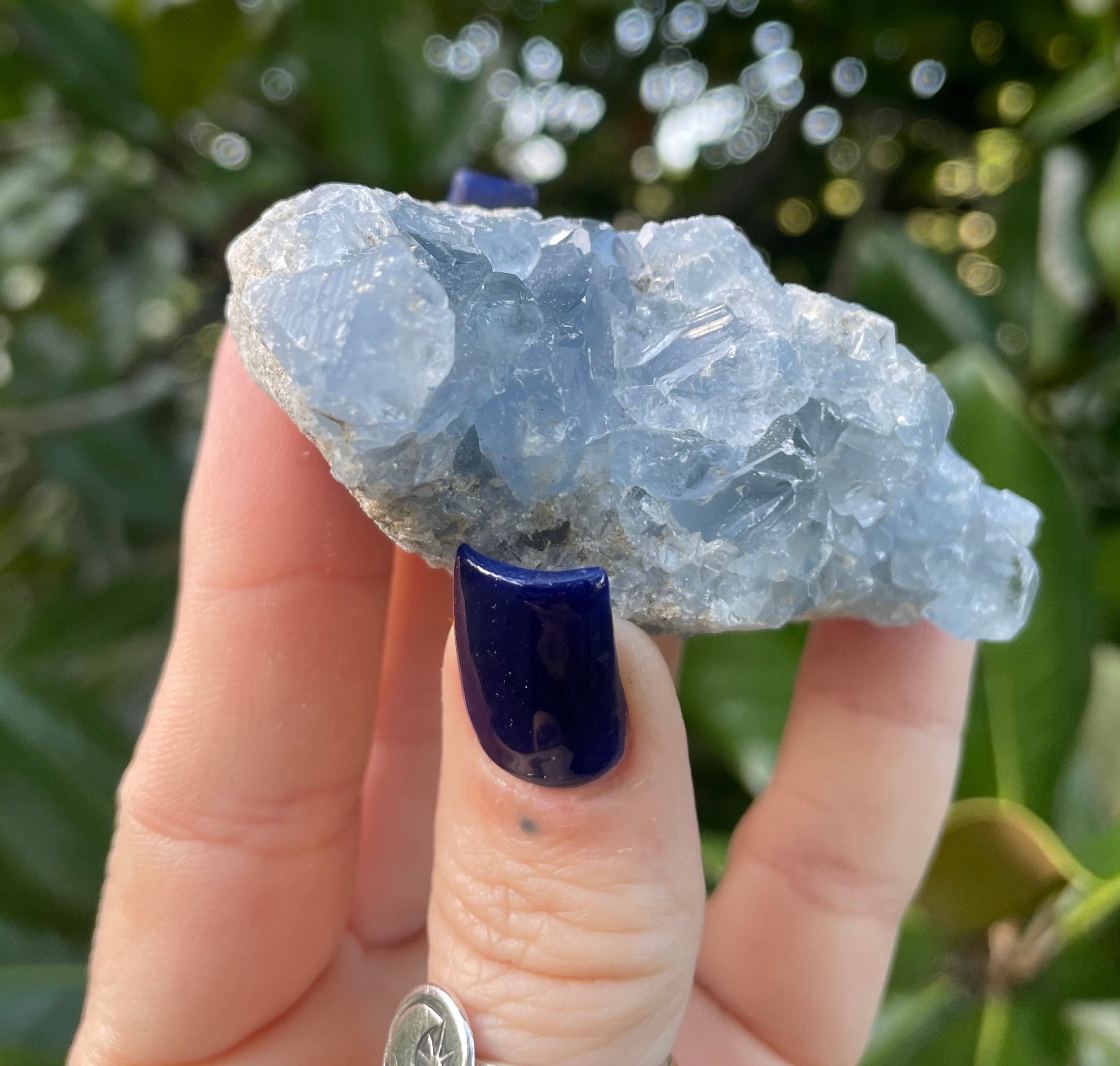 Celestite, Celestite Cluster, 2.9”
