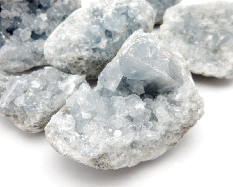Raw Celestite Cluster - Madagascar, High Vibration Stone