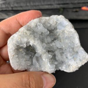 Celestite Crystal Cluster: Soft Blue Healing Stone (182g)