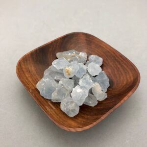 Celestite Crystal Rough Gravel Chips For Wish Bottles, Crystal Grids, Intention Jars, Spellwork, Altars, Metaphysical Crystal Witch Altars