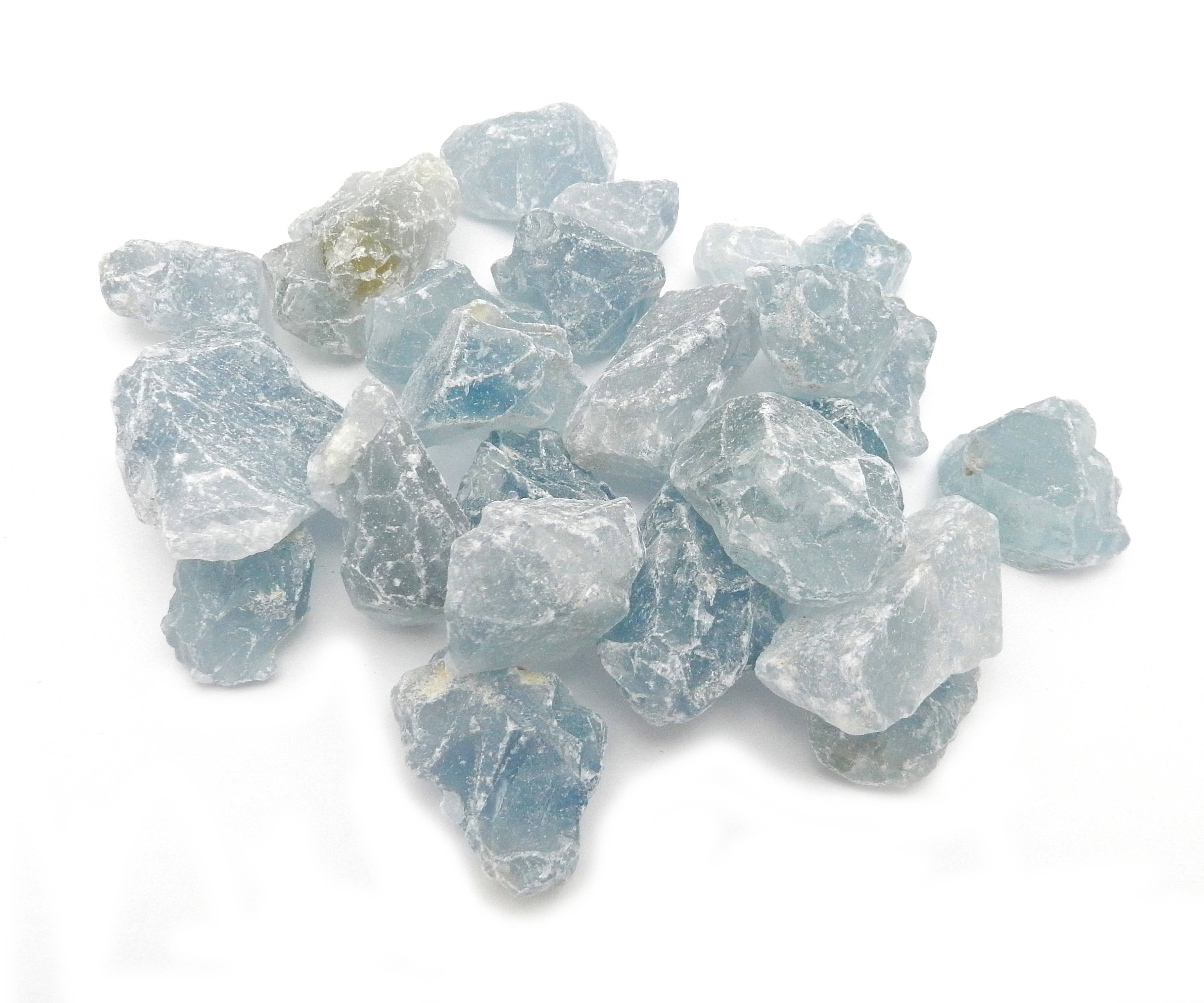 Raw Celestite Crystals Rough Stones - High Vibration Stone - Minerals - Wire Wrapping - Metaphysical