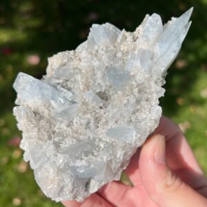 Large Blue Celestite Cluster, Sakoany Madagascar, Collector Minerals