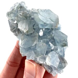 Celestite , Natural Blue Crystal, Mineral Specimen From Madagascar