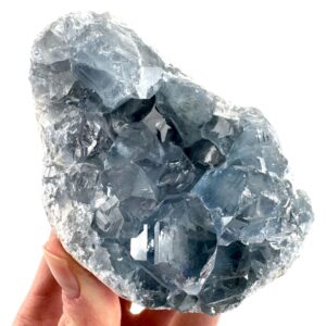 Celestite , Natural Blue Crystal, Mineral Specimen From Madagascar