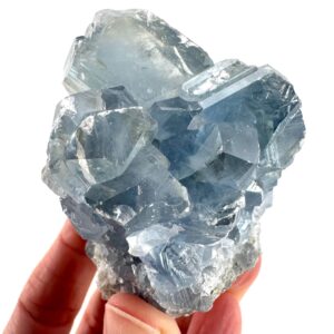 Celestite , Natural Blue Crystal, Mineral Specimen From Madagascar
