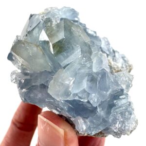 Celestite , Natural Blue Crystal, Mineral Specimen From Madagascar