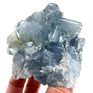 Celestite , Natural Blue Crystal, Mineral Specimen From Madagascar