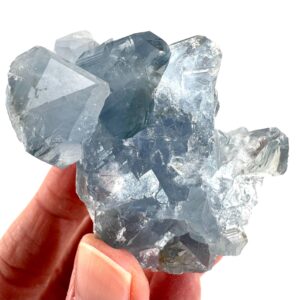 Celestite , Natural Blue Crystal, Mineral Specimen From Madagascar