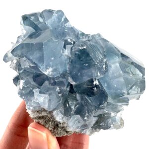 Celestite , Natural Blue Crystal, Mineral Specimen From Madagascar