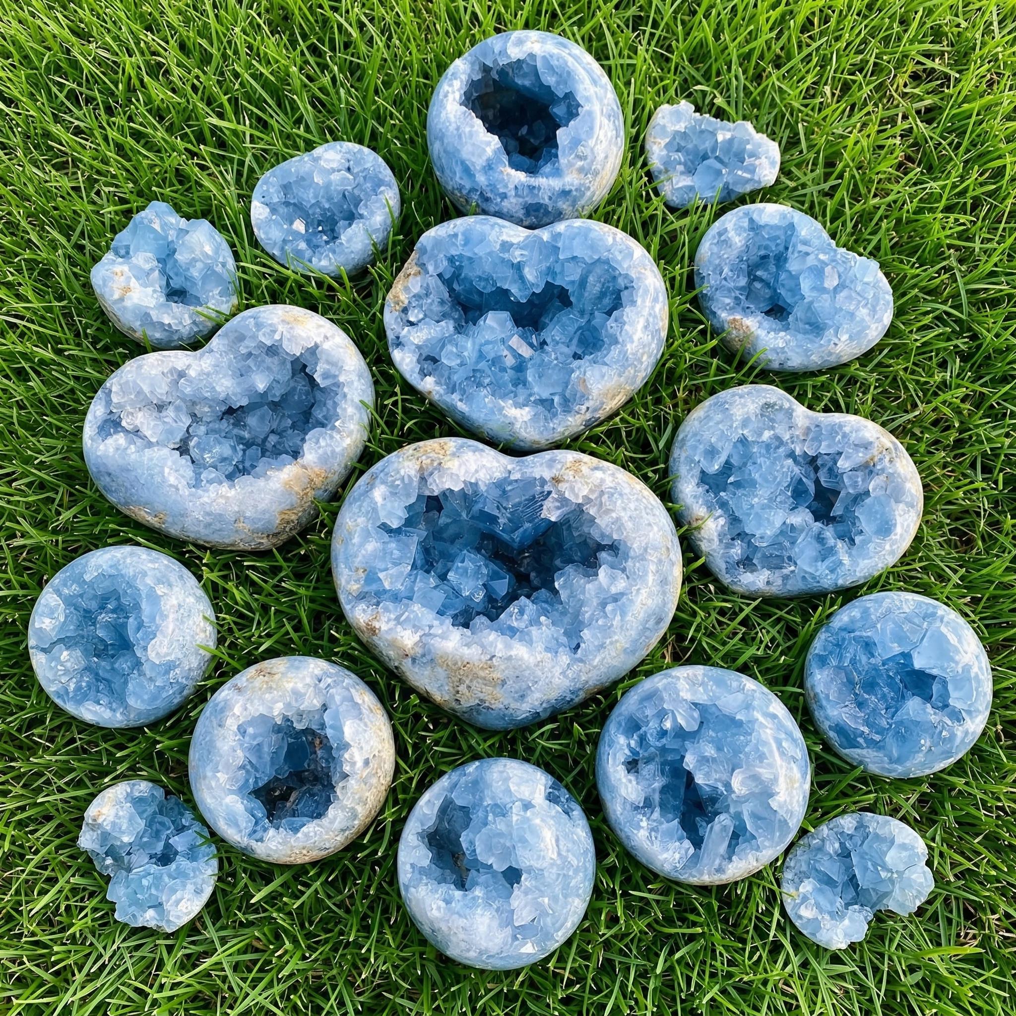 Natural Celestite Cluster, Choose Weight