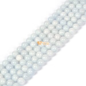 8mm Celestite round loose gemstone jewelry making beads 15.5" 8mm Celestite round loose gemstone jewelry making beads 15.5"