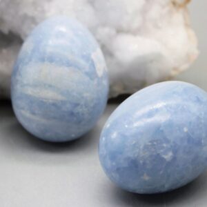 Celestite Crystal Egg: Healing Stone, Zodiac Gift