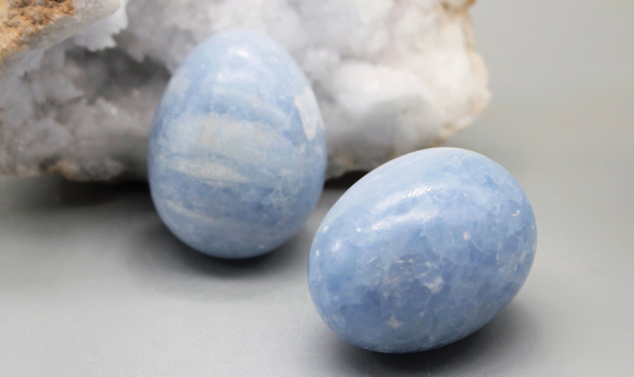 Celestite Crystal Egg: Healing Stone, Zodiac Gift