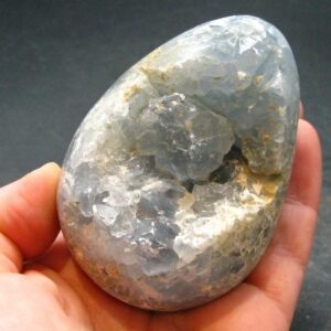 Natural Sky Blue Celestite Celestine Egg From Madagascar - 2.8"