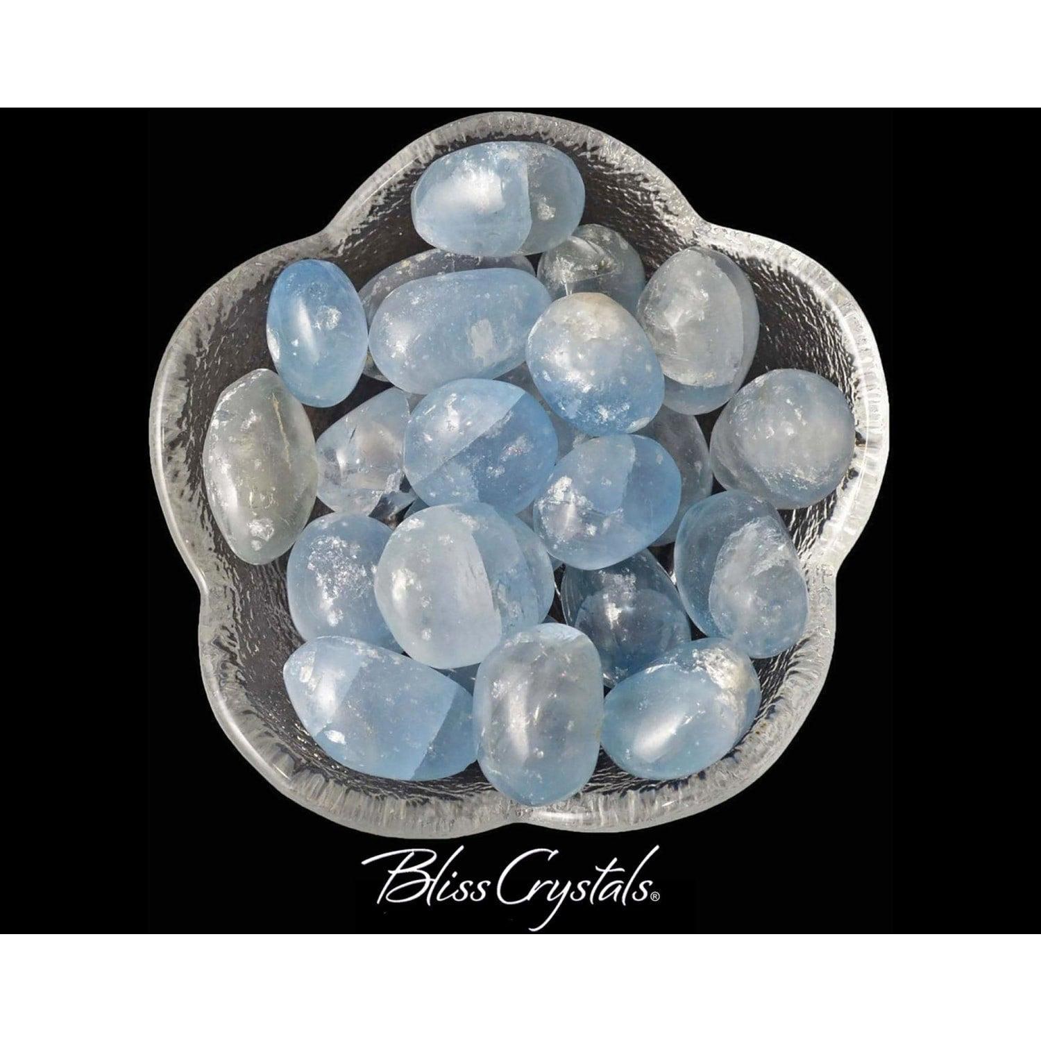 1 Small Celestite Tumbled Stone Semi Rough (6-10 Gm Each) #cs02