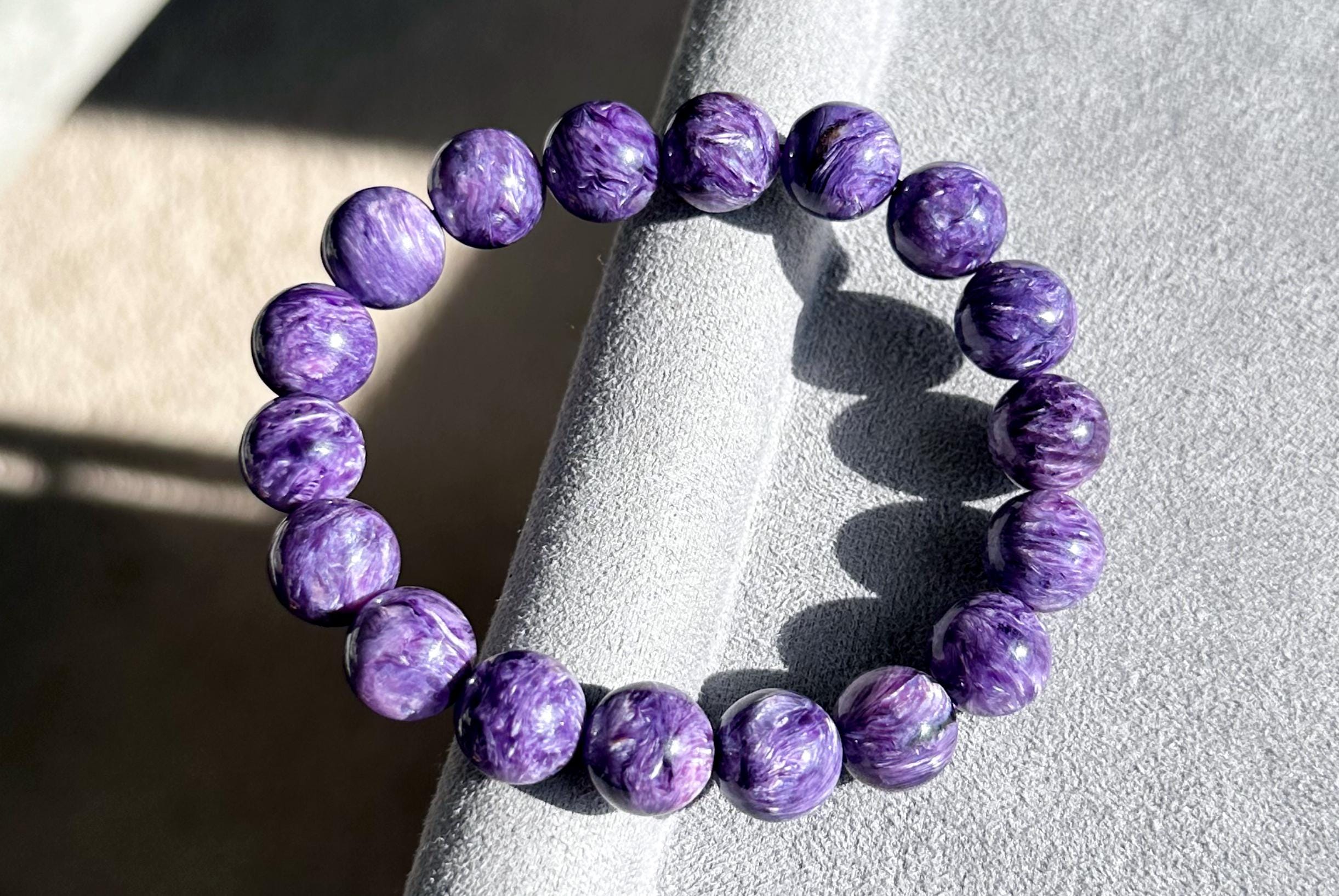 11mm, Certified Natural Collection Grade Purple Charoite Bracelet, Charoite With Nice Swirls Patterns, Charoite Bracelet, 天然最高品顶级紫龙晶手串 11mm, Certified Natural Collection Grade Purple Charoite Bracelet, Charoite With Nice Swirls Patterns, Charoite Bracelet, 天然最高品顶级紫龙晶手串